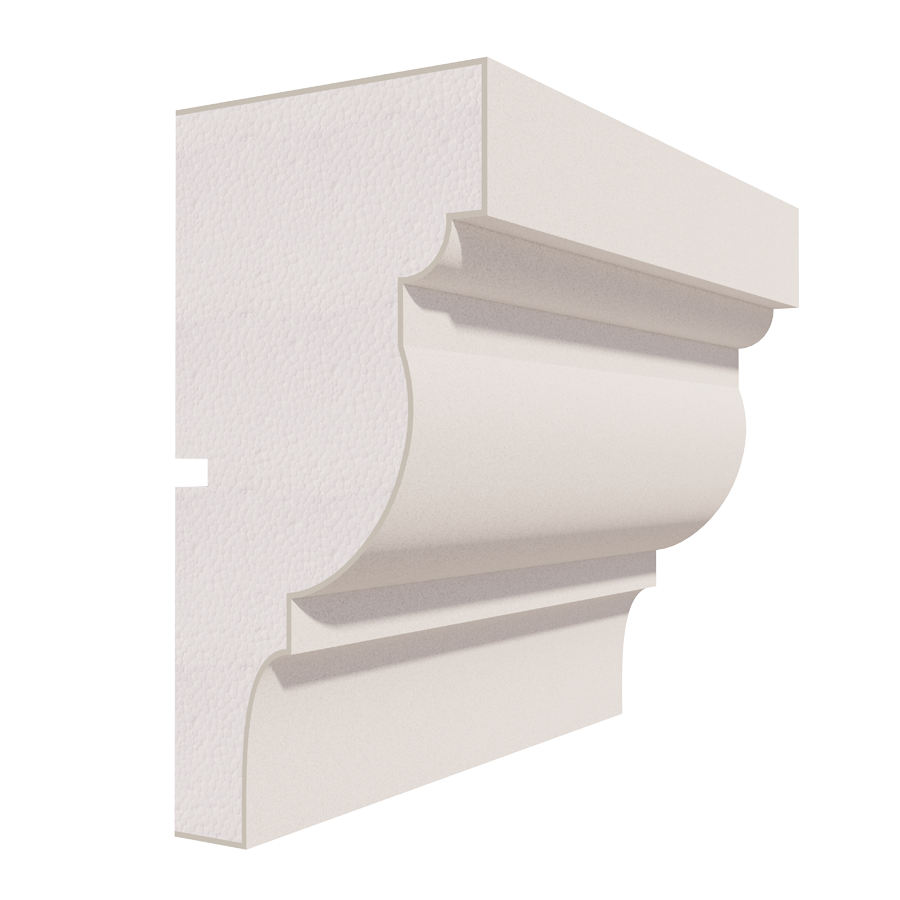 Cornișă decorativă din polistiren pentru interior