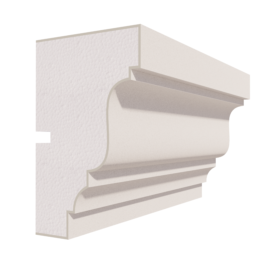 Cornișă decorativă din polistiren pentru interior